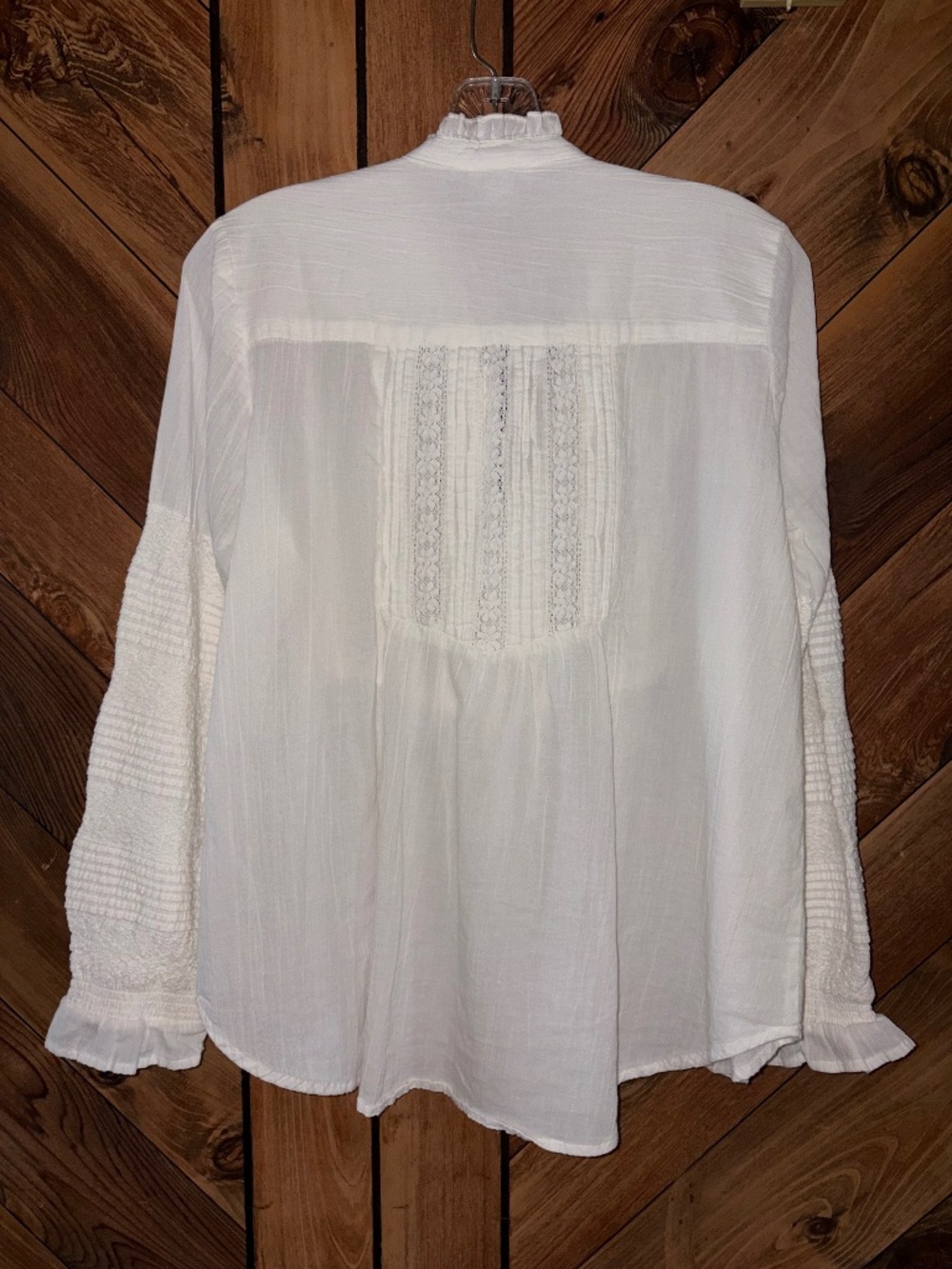 NWOT White / Ivory SUNDANCE Luella Victorian Top Peasant Blouse - Picture 6 of 11